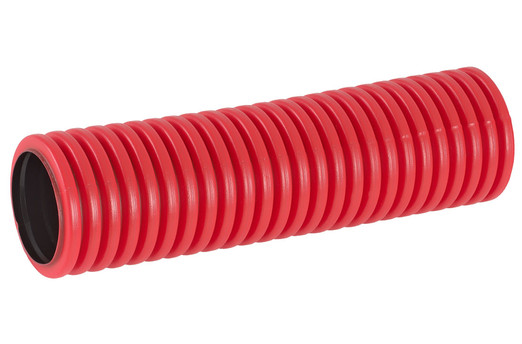 Труба для защиты кабеля гибкая тип 450 красная d=75мм (50м, муфта)